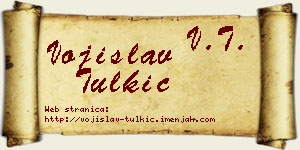 Vojislav Tulkić vizit kartica
